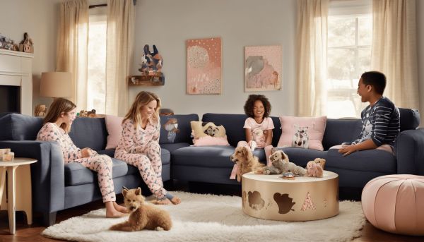 Choose matching pajamas for the whole family with fun prints